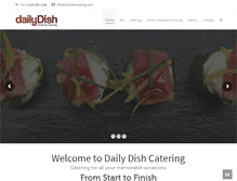 Tablet Screenshot of dailydishcatering.com